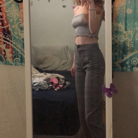 Black and white checkered pants - Picture 1 of 3